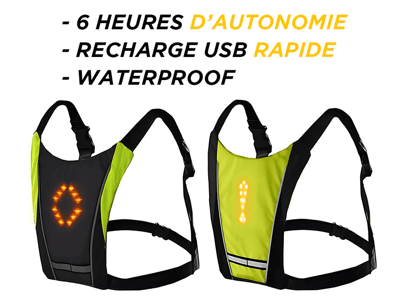 Avantages du gilet clignotant pour vélo Solty