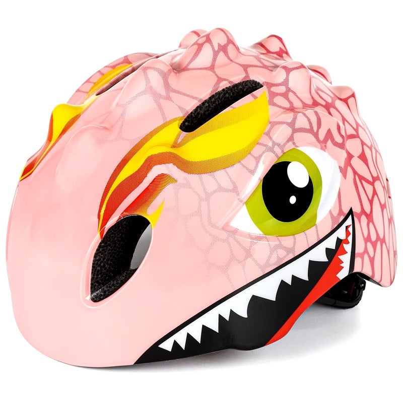 New - Kids' "Dragon" Bike Helmet for Boys and Girls, Ideal for Scooter, Trike, and Skateboard, Adjustable Size