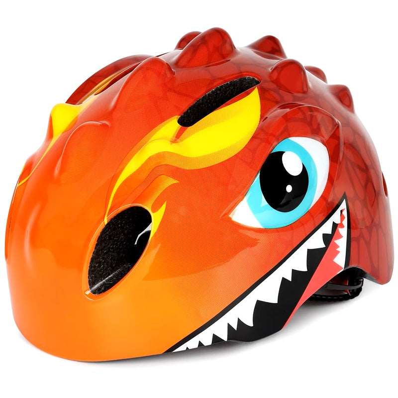 New - Kids' "Dragon" Bike Helmet for Boys and Girls, Ideal for Scooter, Trike, and Skateboard, Adjustable Size