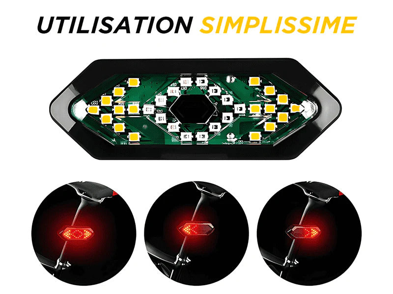 Clignotant sonore pour vélo Beamy qui clignote de 3 manières différentes