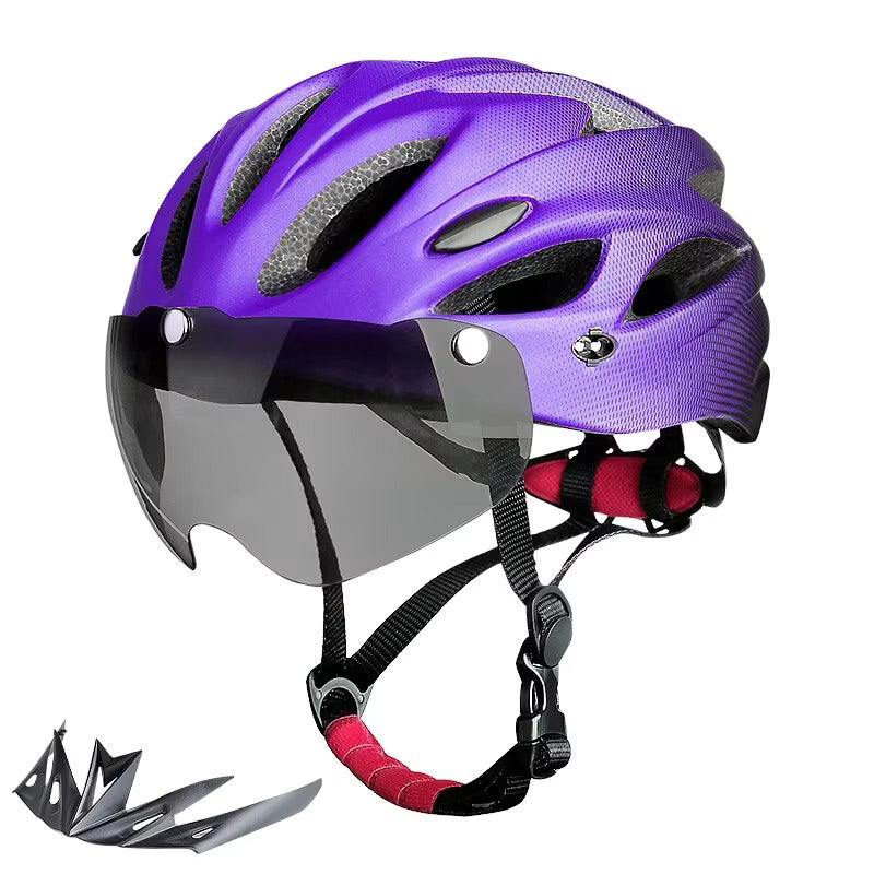 Ultralight bike helmet with LED, breathable and colorful