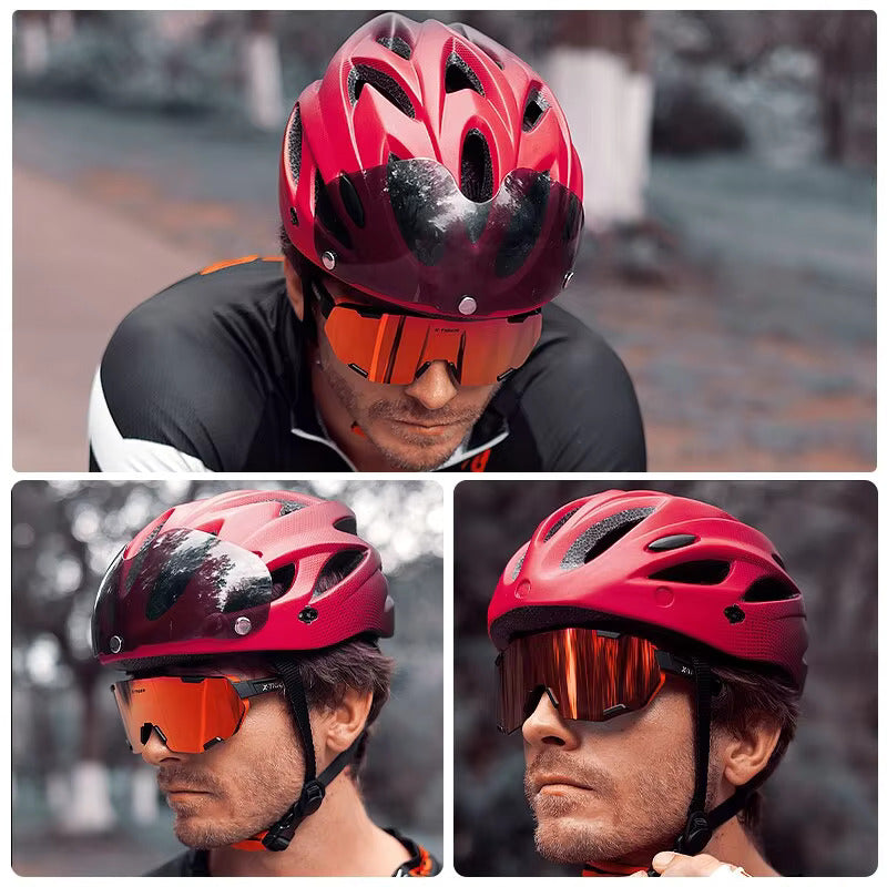 Ultralight bike helmet with LED, breathable and colorful
