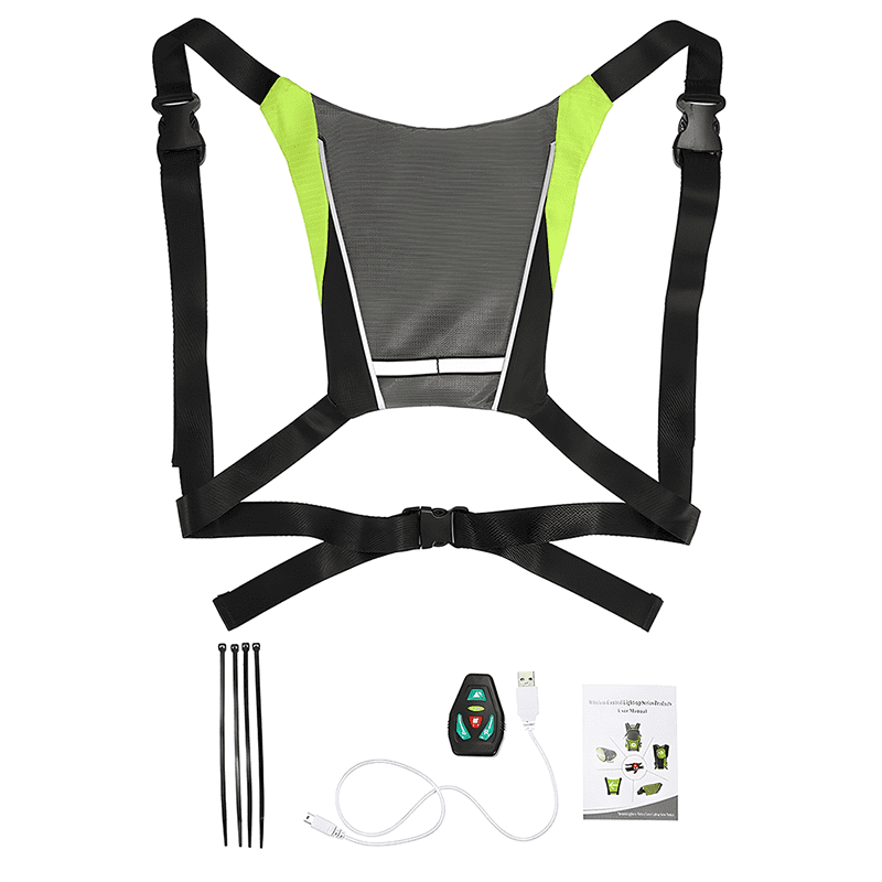 Kit complet du gilet clignotant pour vélo Solty