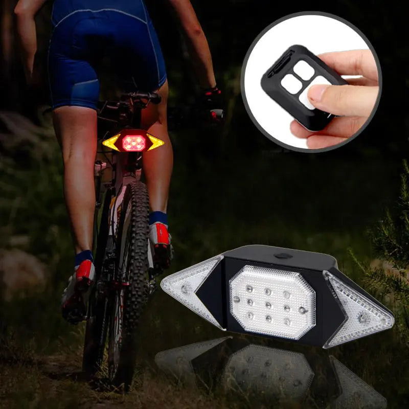 Vue arrière clignotant pour vélo Tilty