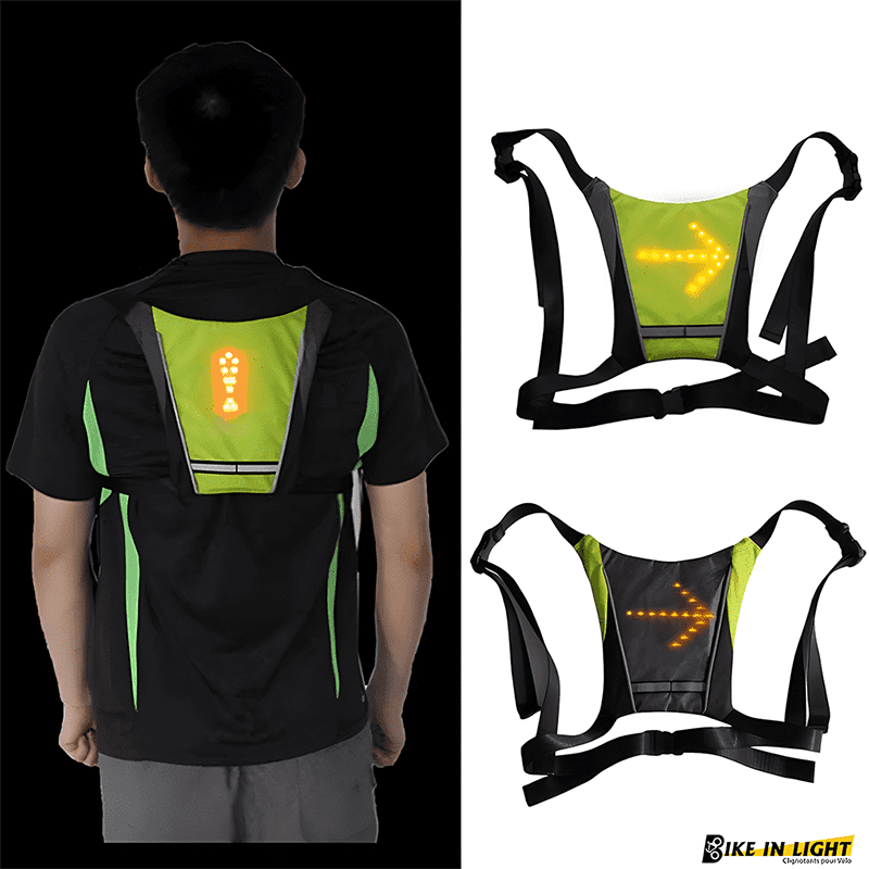 Gilet Clignotant pour V lo et Trottinette Gilet Lumineux Solty