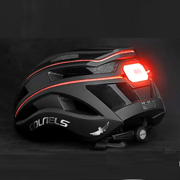 LED-Fahrradhelm mit 360° Sichtbarkeit und USB-Aufladung