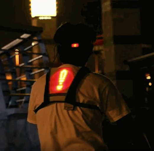 Gilet de vélo réfléchissant sans fil LED, gilet de sécurité