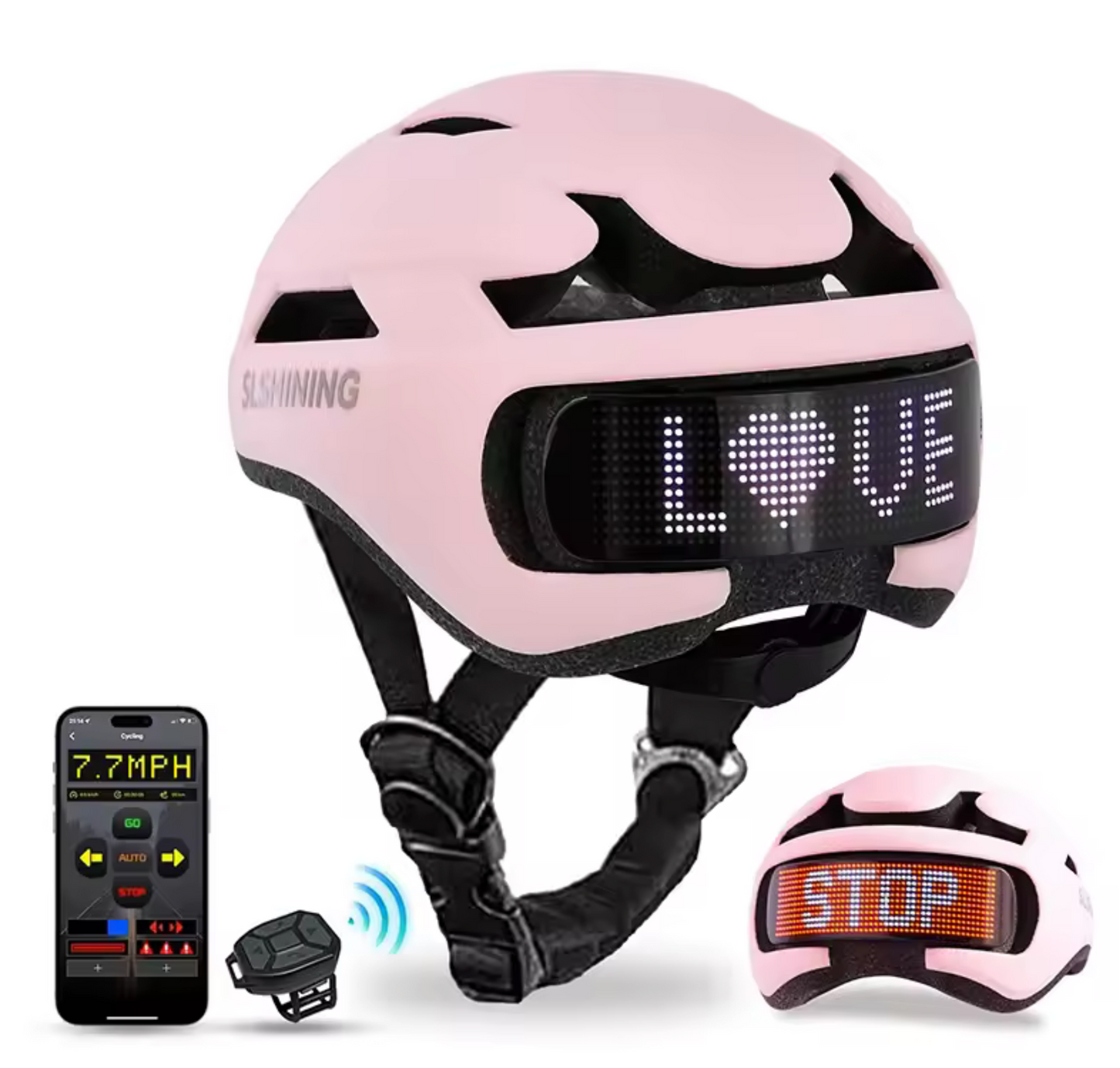 Ultralichte fietshelm met LED, ademend en kleurrijk