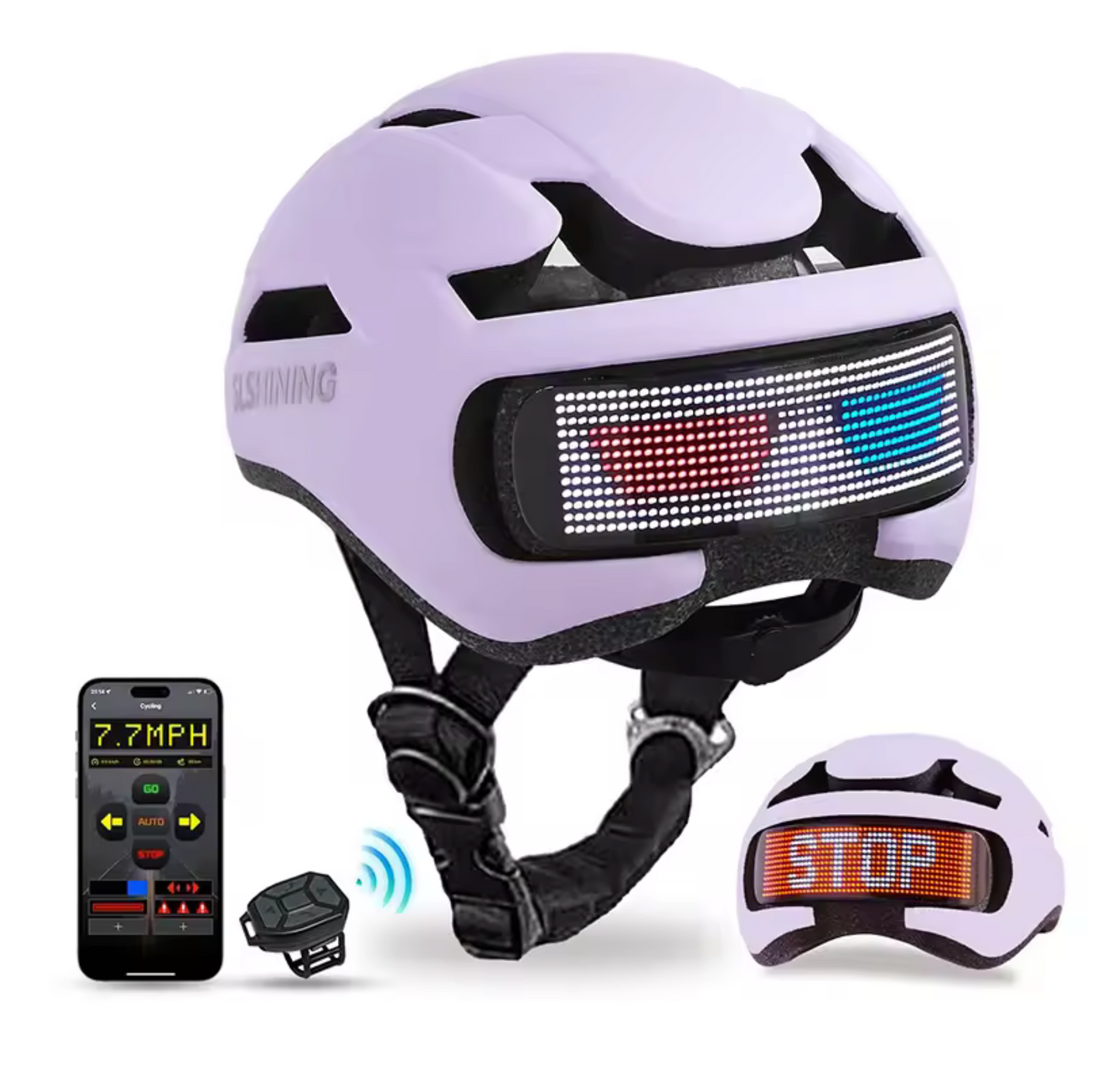 Ultralichte fietshelm met LED, ademend en kleurrijk