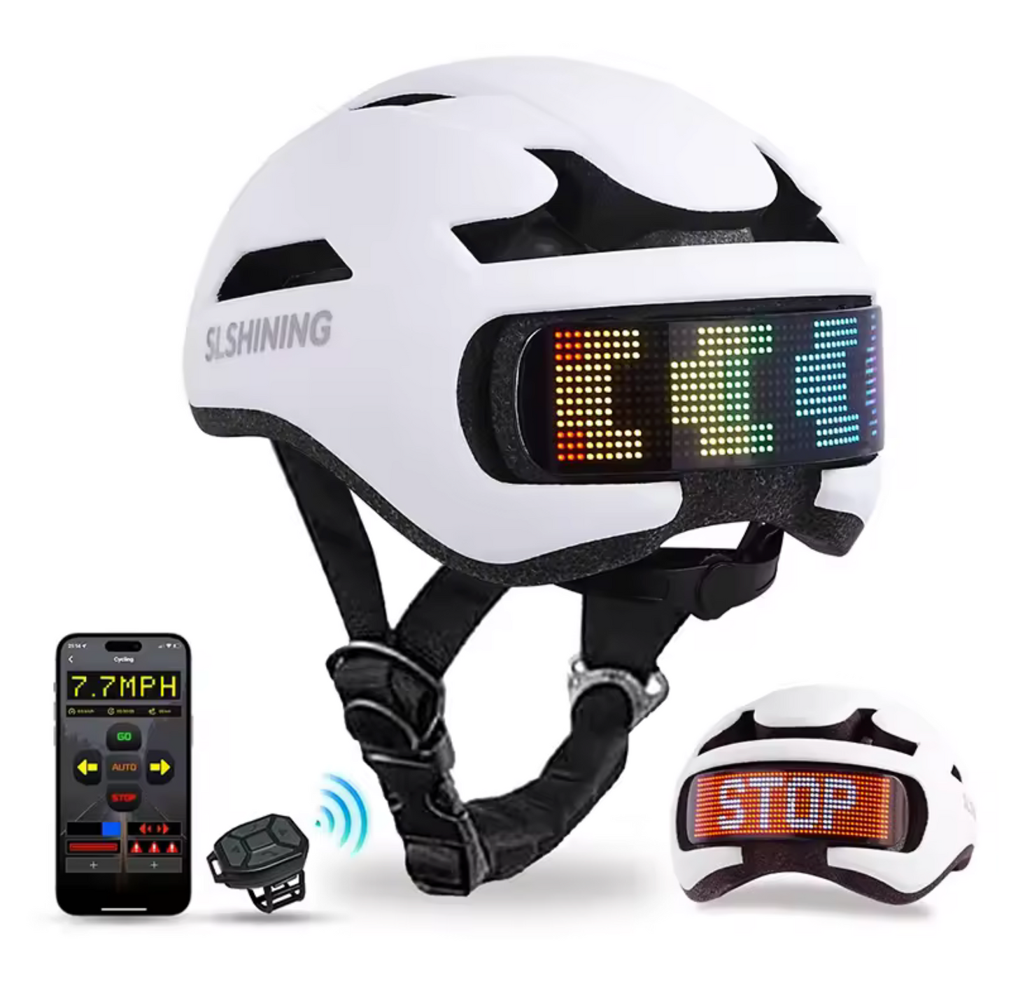 Ultralichte fietshelm met LED, ademend en kleurrijk