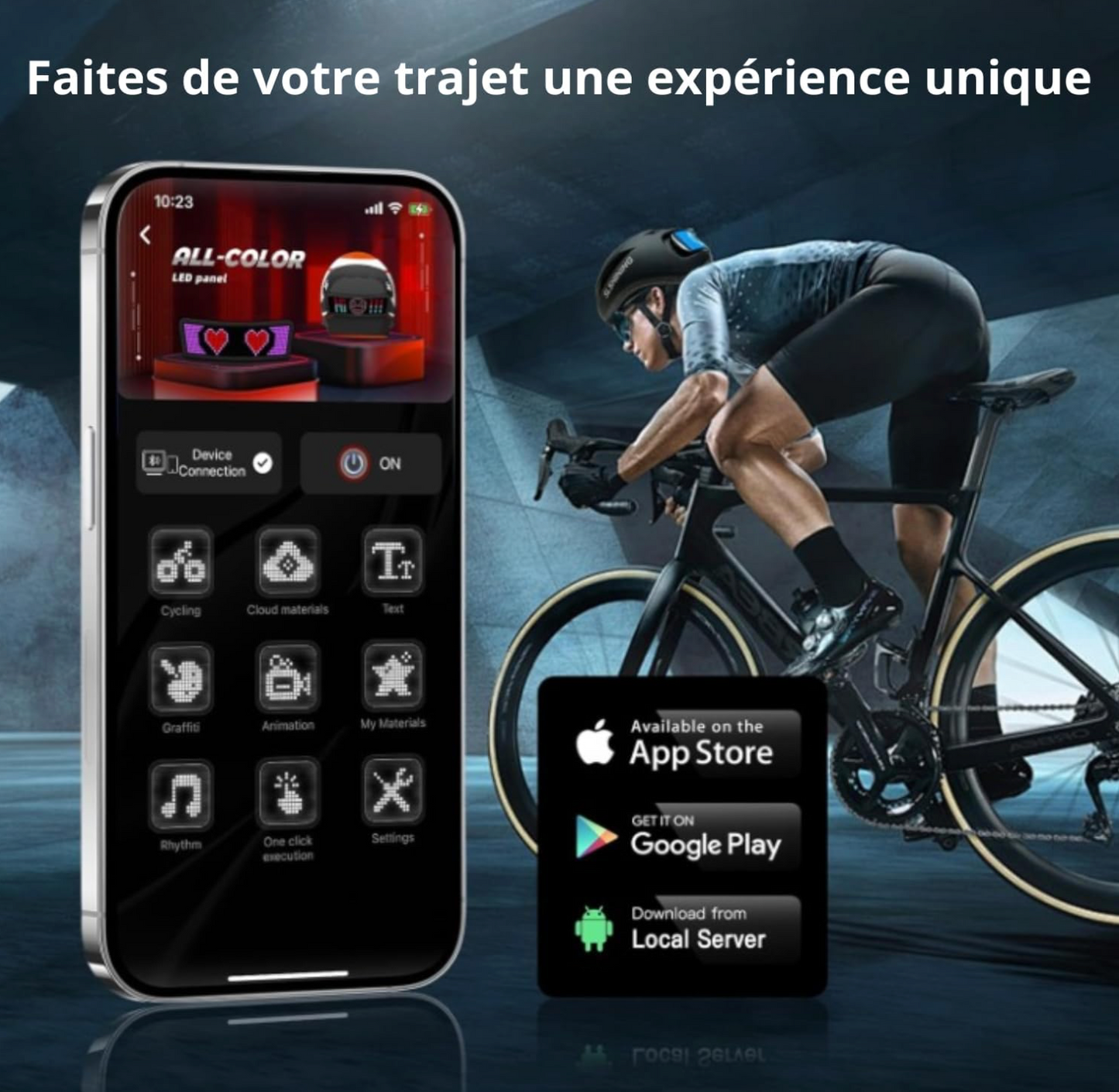 Ultralichte fietshelm met LED, ademend en kleurrijk