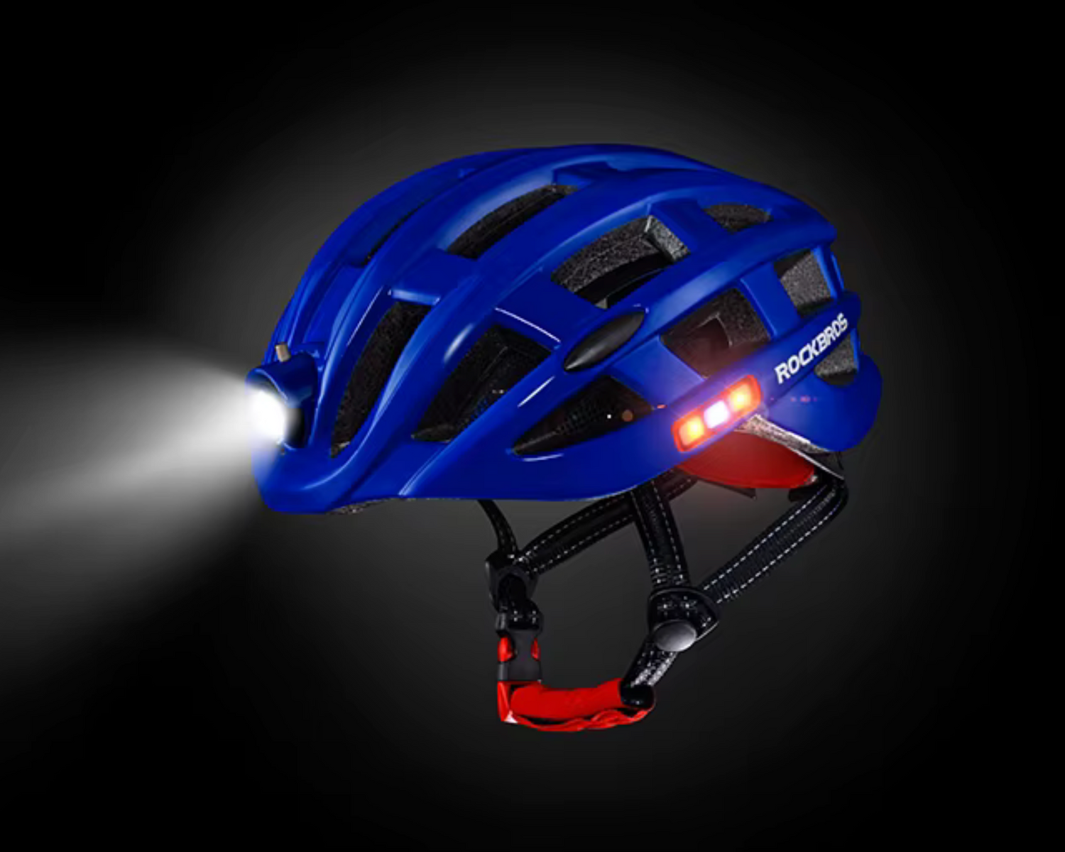 Casque vélo  lumineux LumiRide bleu