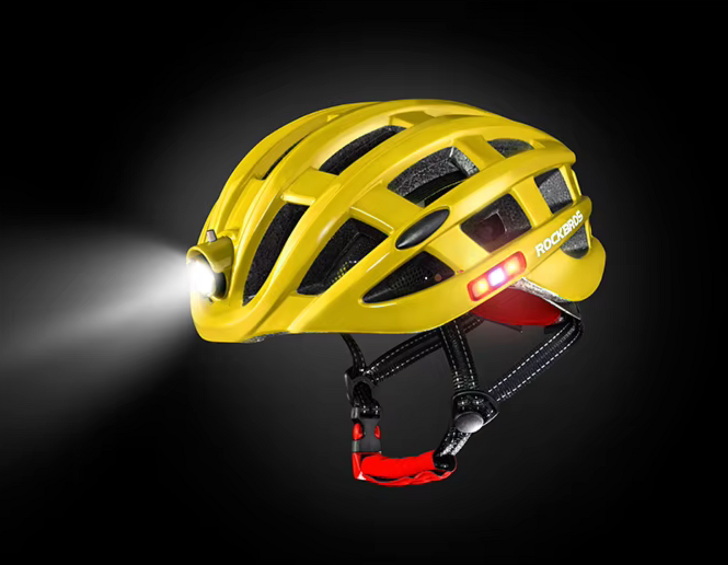 Casque vélo  lumineux LumiRide jaune