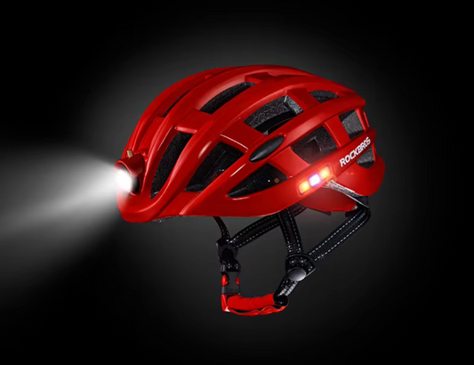 Casque vélo lumineux LumiRide rouge