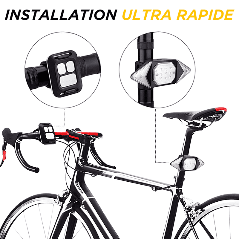 Installation du clignotant pour vélo sans fil Tilty
