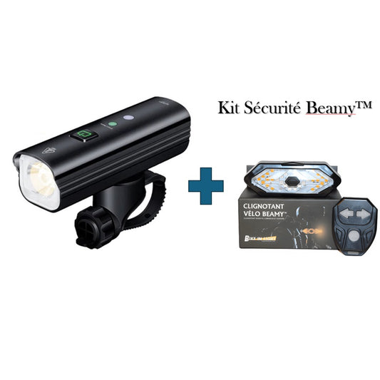 Bike Safety Kit: Luminy™ Front Light + Indicator or Rear Light of your choice - Save 15%
