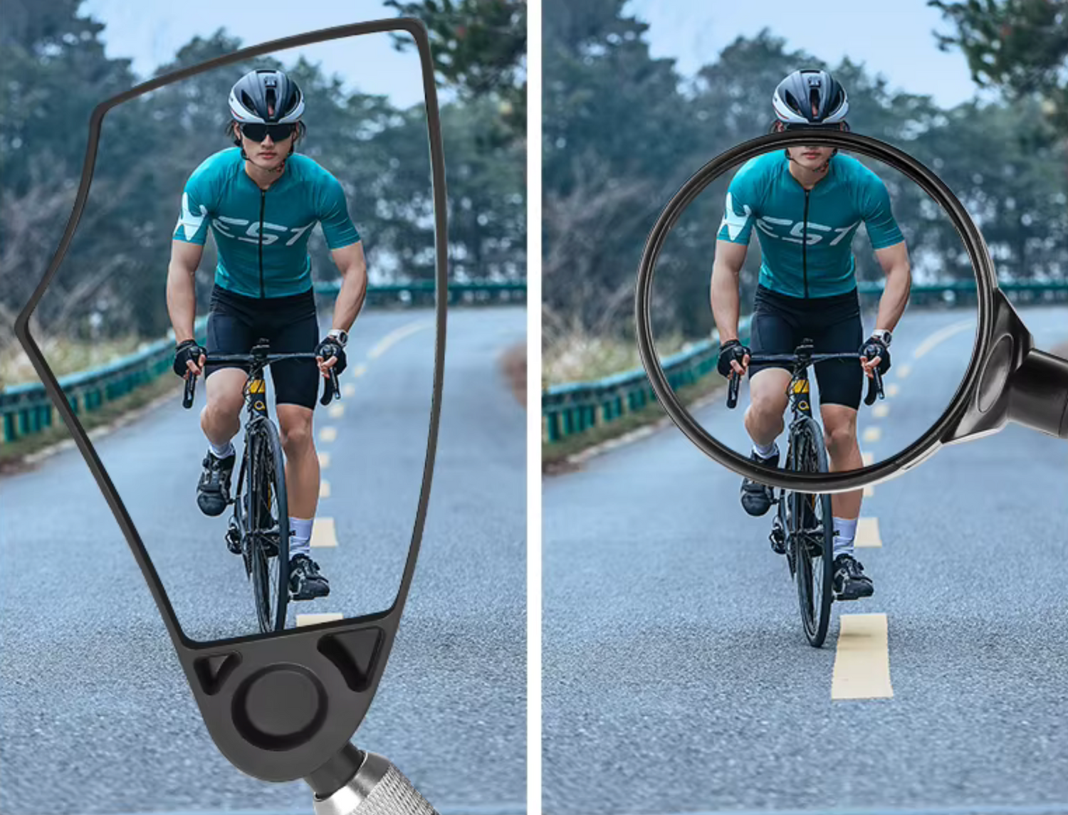 Rétroviseur Vélo Antireflet Télescopique 360° vue retro
